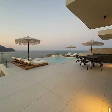 Вилла Blue Infinito Boutique Villa, Infinity Pool , Heated Jacuzzi & Panoramic Sea View *