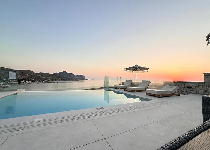 别墅 Blue Infinito Boutique Villa, Infinity Pool , Heated Jacuzzi & Panoramic Sea View